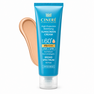 کرم ضدآفتاب +SPF60 سینره رنگی